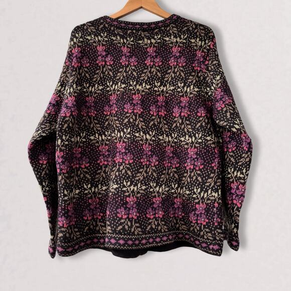 Vintage Whimsigoth Cardigan Sweater Grunge Romantic Folk Cottagecore Boho M - Picture 12 of 12